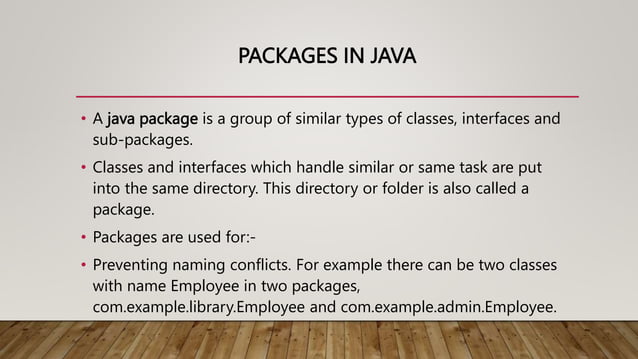 Understanding Java Packages in easy way |Java | PPT