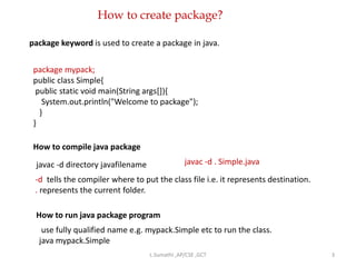 Object Oriented Programming - java - Packages | PDF