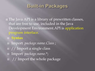 Packages and interfaces | PPTX