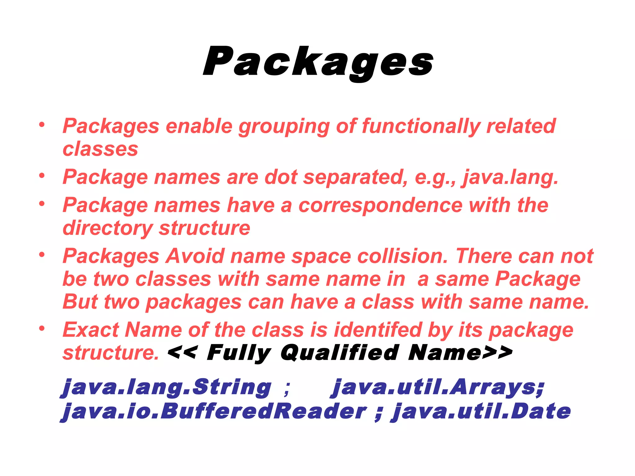Packages in java | PPT
