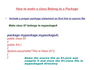 Packages in java | PPT