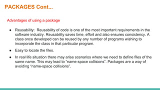 Packages in java | PPT