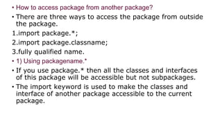 Packages in java | PPT