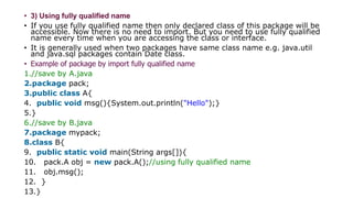 Packages in java | PPT