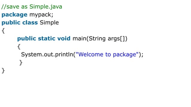 THE PACKAGES CONCEPT IN JAVA PROGRAMMING.pptx | Programming Languages ...