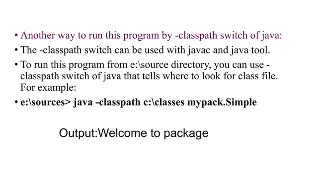 THE PACKAGES CONCEPT IN JAVA PROGRAMMING.pptx | Programming Languages ...