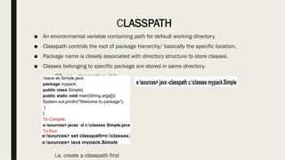 Modulepath Vs Classpath Packages in java for end termsyefcihdc.pptx