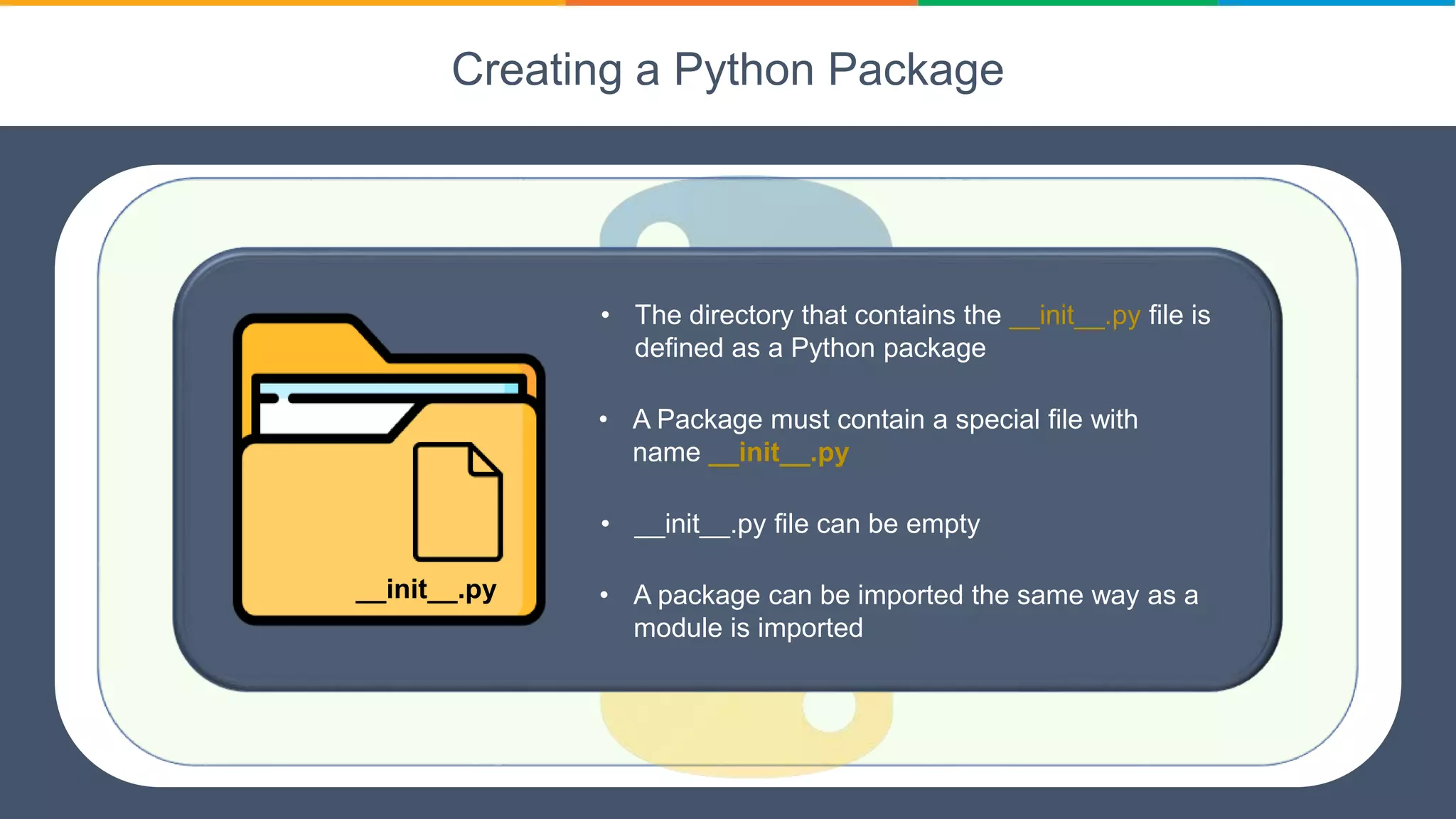 Packages In Python Tutorial | PPTX