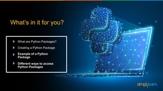 Packages In Python Tutorial | PPT