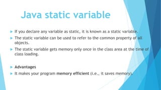 Packages,static,this keyword in java | PPT
