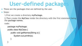 Packages,static,this keyword in java | PPT
