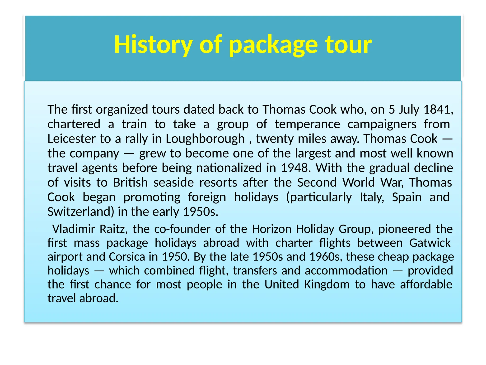 packagetour.pptx. Toursim and travel management | PPTX