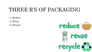  1. Reduce
 2. Reuse
 3. Recycle
 