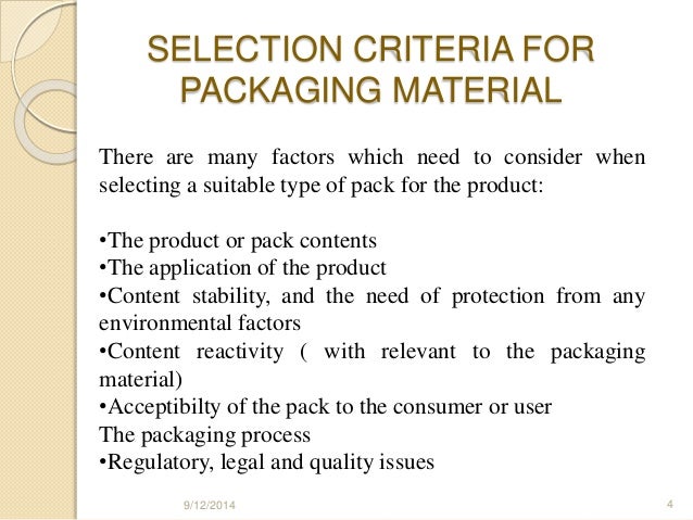 packaging
