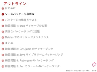 Debian パッケージングチュートリアル