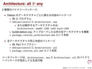Debian パッケージングチュートリアル