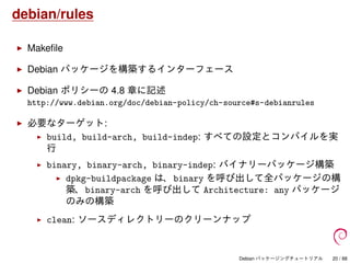 Debian パッケージングチュートリアル