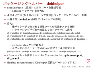 Debian パッケージングチュートリアル