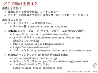 Debian パッケージングチュートリアル