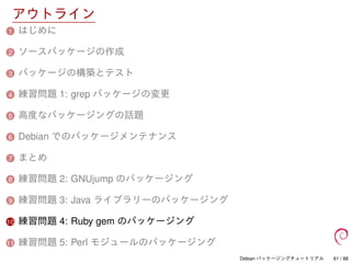Debian パッケージングチュートリアル