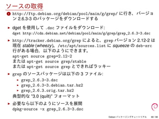 Debian パッケージングチュートリアル