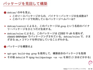 Debian パッケージングチュートリアル