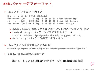 Debian パッケージングチュートリアル