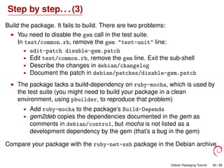 Debian Packaging tutorial | PDF