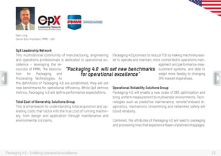 Industry 4.0 - Enabling operational excellence of packaging lines | PDF