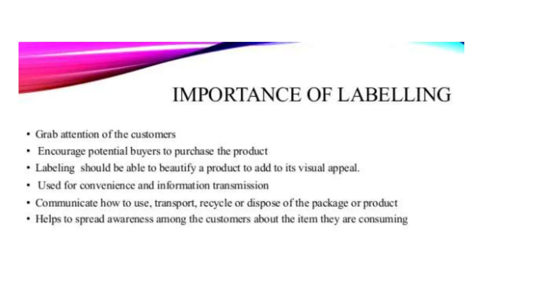 Packaging and Labelling in marketing management | PPTX