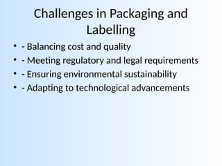 Packaging and Labelling chapter 11 business studies | PPTX