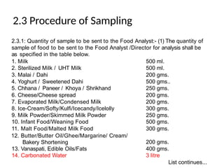 Food Sampling Routine Packaging and Labelling regulation and food analysis 1.pptx