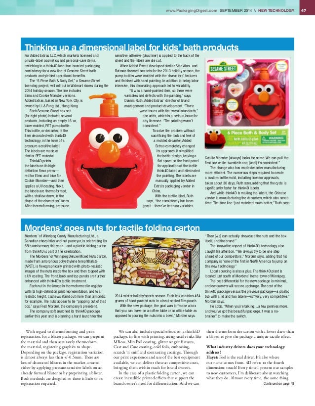 Packaging Digest think4D Editorial