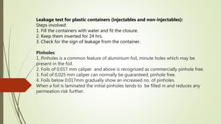 Pharmaceutical Packaging tablet and capsules | PPTX