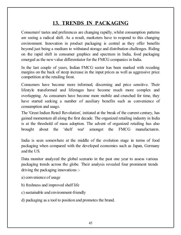 role of packaging in sales of fmcg products mn sales tax fact sheet 128