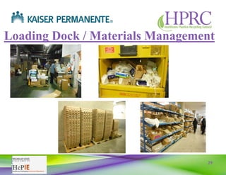 29
Loading Dock / Materials Management
 