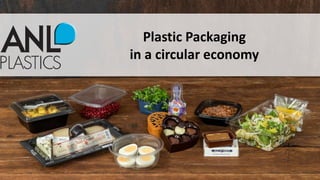 Plastic Packaging
in a circular economy
 