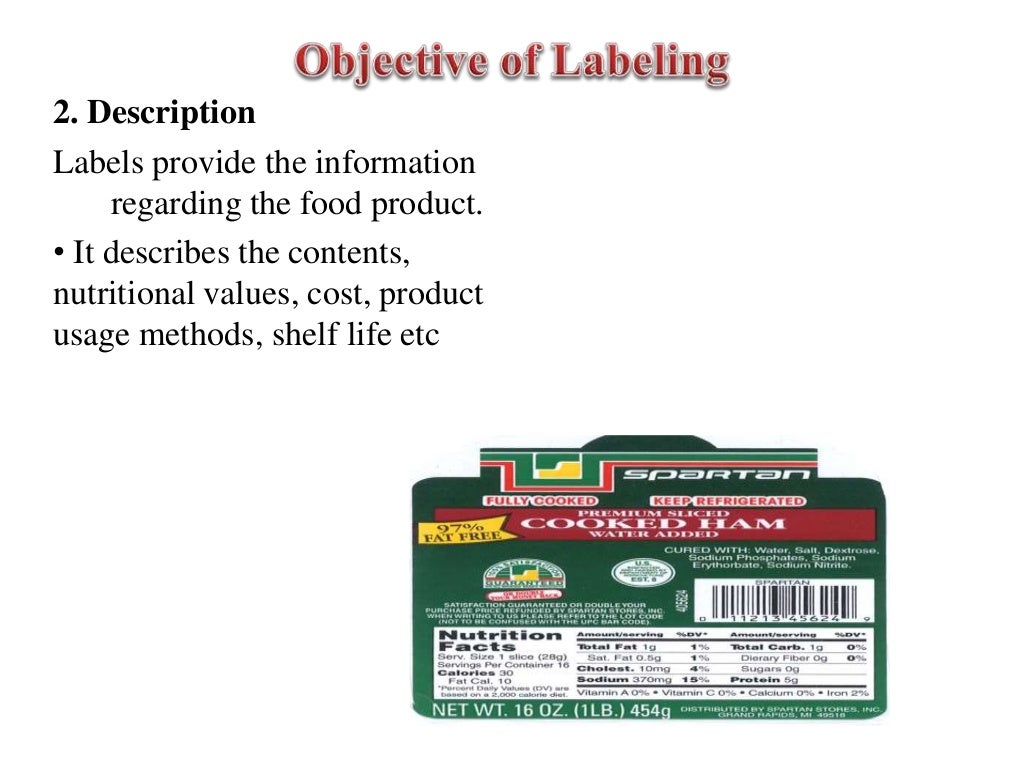 Packaging & labelling