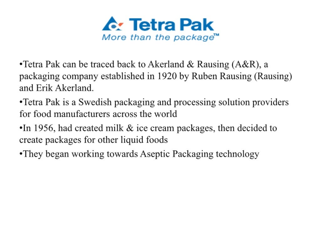 Packaging & labelling