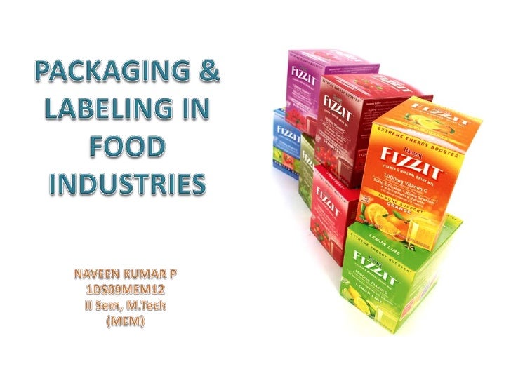 packaging labeling in food