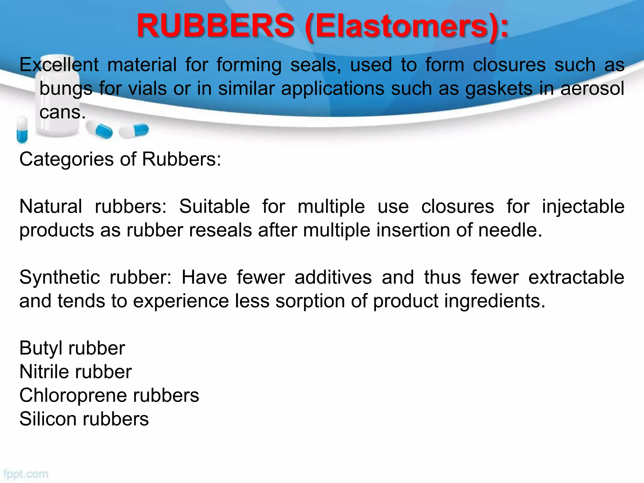 Basic principles of compounding and dispensing (Containers and closures ...