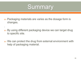 Two Formulas One Packaging Examples Packaging material for various formulations | PPTX