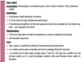 PACKAGING MATERIAL SCIENCE FOR PHARMA PRODUCTS | PPTX