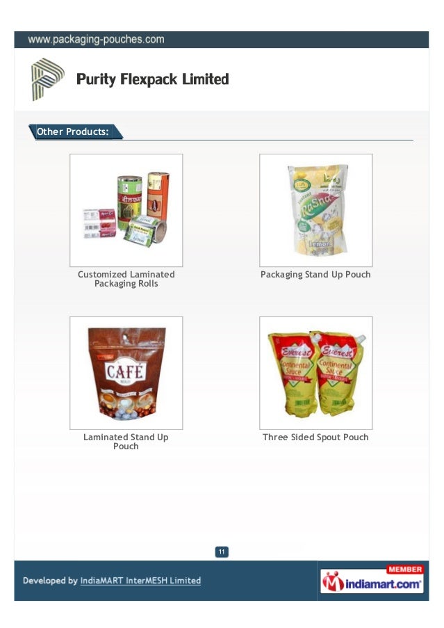 Purity Flexpack Limited, Vadodara, Flexible Packaging Materials