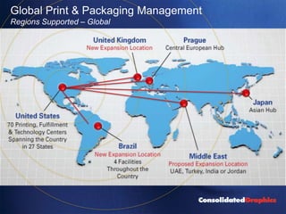 Global Print & Packaging Management
Regions Supported – Global
 
