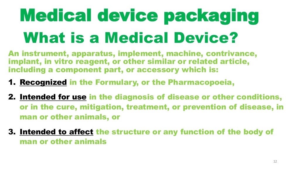 Medical device Packaging