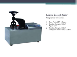 Packaging Testing Equipment - by PackTest | PPTX
