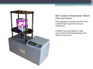 Packaging Testing Equipment - by PackTest | PPTX