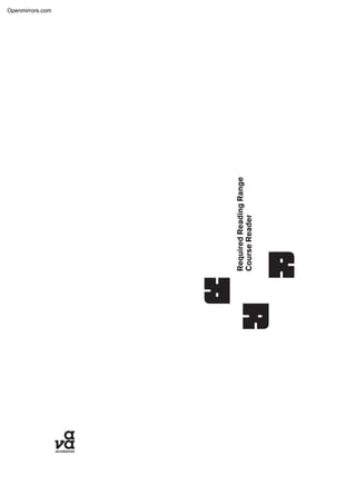 RequiredReadingRange
CourseReader
Openmirrors.com
 