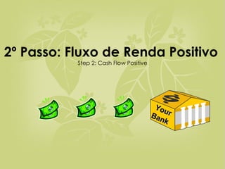 2º Passo: Fluxo de Renda Positivo   Step 2: Cash Flow Positive Your Bank 